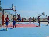 Una partita di basket 3 contro 3 all'Eurocamp - Foto archivio Comune di Cesenatico