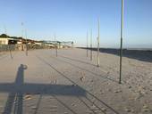Così si presentava ieri mattina la spiaggia, a Pinarella (Cervia)