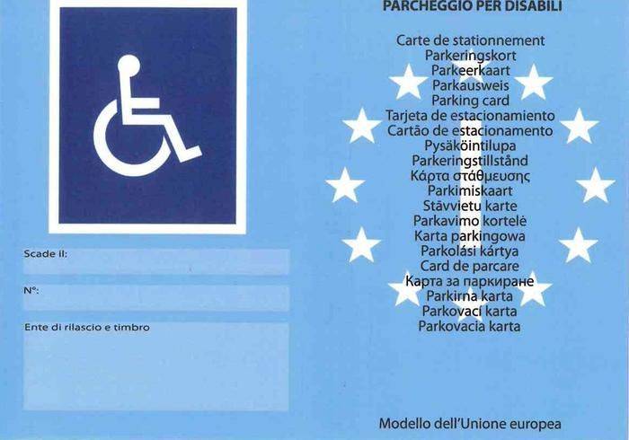 Arriva il pass unico europeo per disabili, apre tutte le Ztl 