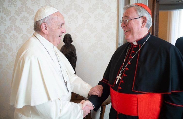 Il presidente Comece, cardinale Hollerich, in visita da papa Francesco lo scorso 30 gennaio. (Foto agensir.it)