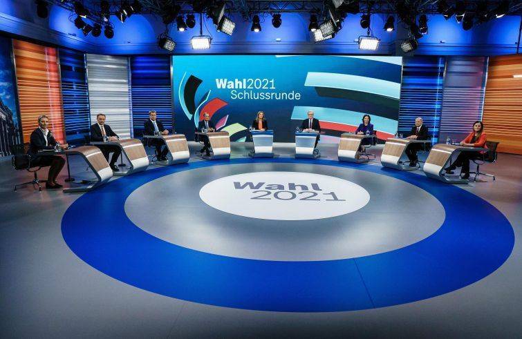 Foto ANSA/SIR: Germania, dibattito fra candidati alle elezioni politiche
