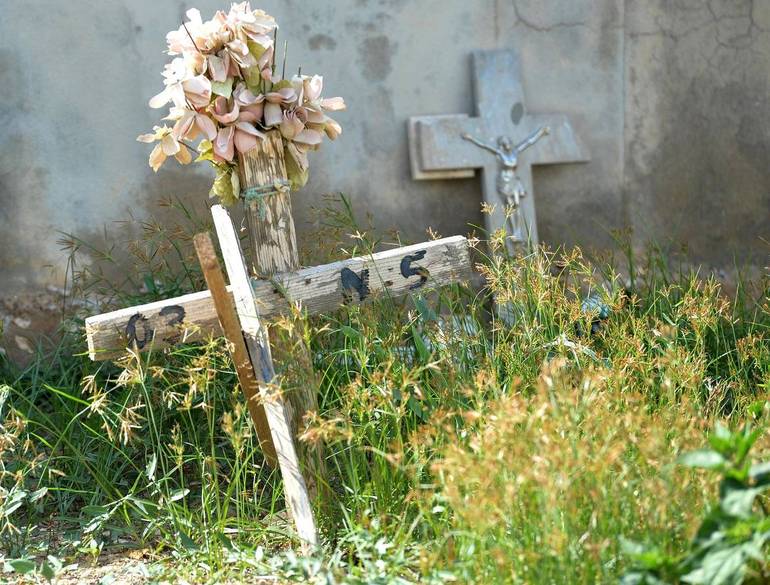 Lampedusa: cimitero dei migranti (Foto ANSA/SIR)