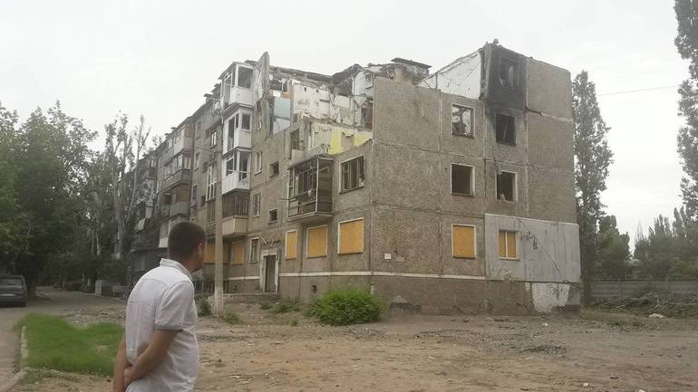 Ucraina, MyKolaiv: distruzione causata dalla guerra. Foto Sir
