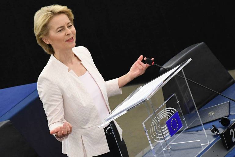 Ursula Von Der Leyen, presidente della Commissione europea. Foto SIR/Marco Calvarese
