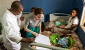 Immagini dell'ospedale pediatrico di Bangui, nella Repubblica Centrafricana