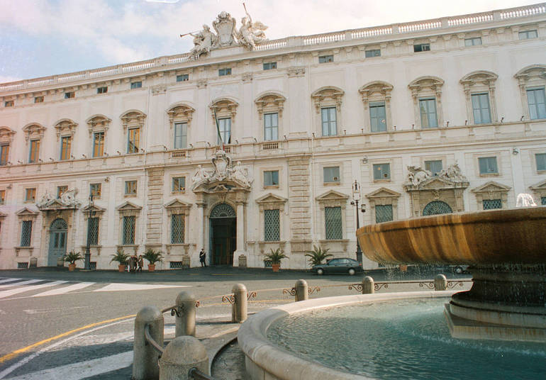 Roma: Palazzo della Consulta, sede della Corte costituzionale (Foto Siciliani-Gennari/SIR)
