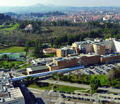 L'ospedale Bufalini visto dall'alto - Foto Mariggiò Archivio Corriere Cesenate