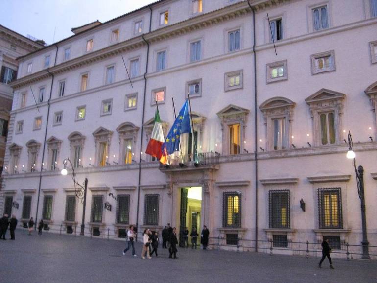 Palazzo Chigi in una foto d'archivio SIR