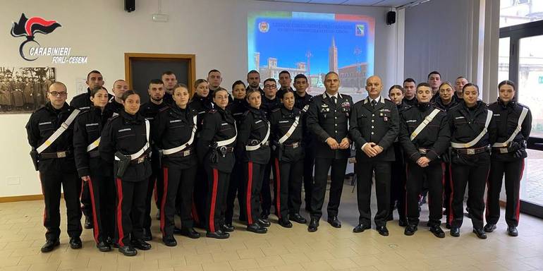 In provincia di Forlì arrivano 26 Carabinieri a rinforzo