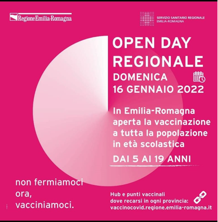 In Romagna Open Day vaccinale per la fascia 5-19 anni