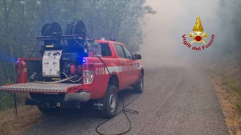 Immagine concessa dal Comando dei Vigili del fuoco di Forlì-Cesena