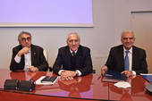 Nella foto i presidenti Luca Panzavolta (Ior), Renato Balduzzi (Irst) e Mario Pretolani (Amici volontari dello Ior)