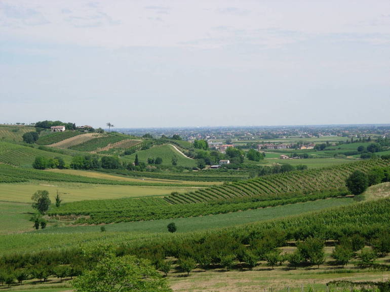 Vista sulla Romagna da un agriturismo di Bertinoro - foto MiB