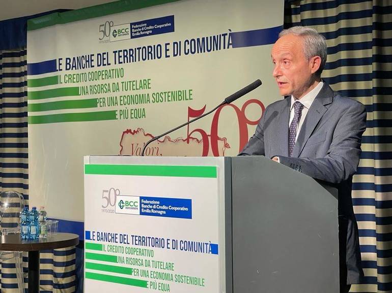 Nella foto, Mauro Fabbretti, presidente della Federazione regionale delle Bcc e della Bcc di Sarsina