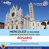 'Prega con noi', Rosario dalla diocesi di Siena su Tv2000 e InBlu Radio 
