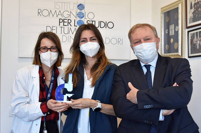 Nella foto, da sinistra le dottoresse Tazzari, Ulivi e il professor Martinelli
