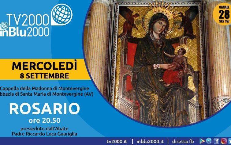 Tv2000: oggi il Rosario dall’abbazia di Montevergine con p. Guariglia. A seguire il documentario “I misteri di Maria”