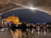 Roma di notte. Foto d'archivio