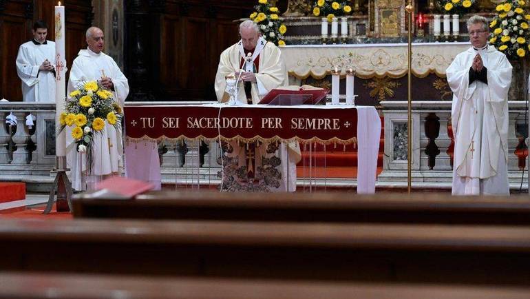 La Messa di oggi in una foto Vatican Media