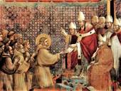 Giotto, san Francesco davanti a papa Onorio III
