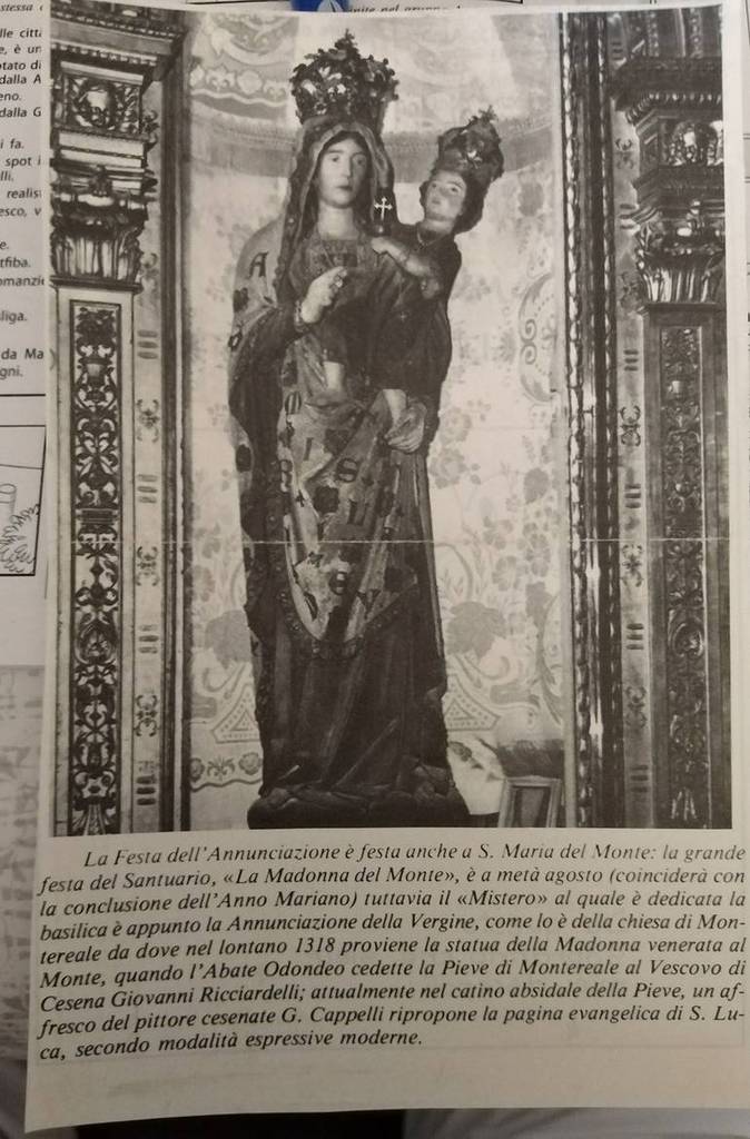 La Madonna del Monte in una foto di diversi anni fa