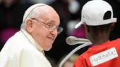 Papa Francesco il 6 novembre scorso durante la manifestazione con i bambini. Foto Vatican news