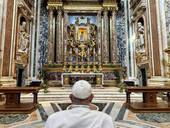 Il Papa a Santa Maria Maggiore (Foto Vatican Media/SIR)