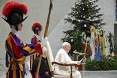 Papa Francesco all'udienza generale di oggi. Foto Vatican Media/SIR