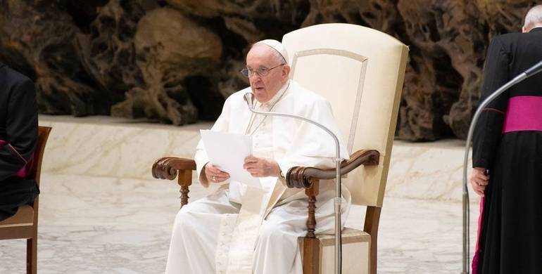 Vaticano, 3 agosto 2022: Papa Francesco tiene l’udienza generale in Aula Paolo VI. Foto SIR/Marco Calvarese