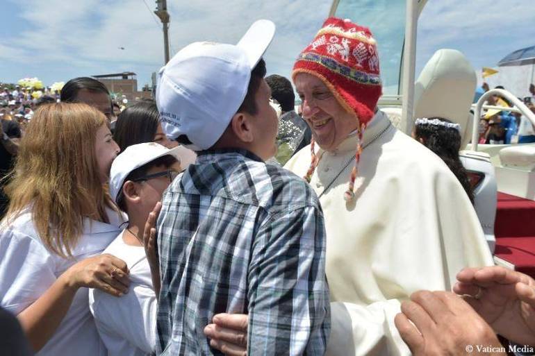 Papa Francesco in Perù. Copyright Vatican Media