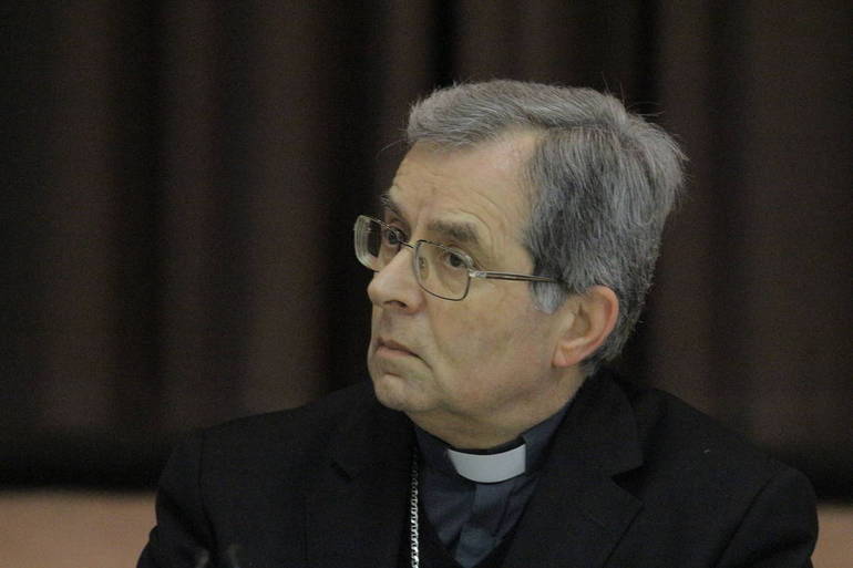 Il vescovo Douglas Regattieri in un foto d'archivio