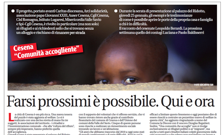 Cesena "comunità accogliente": uno speciale sul Corriere Cesenate