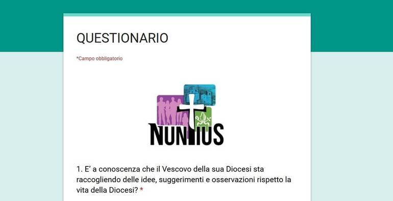 Circola in 15mila copie il questionario del progetto Nuntius