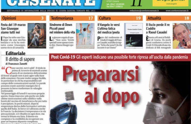 Corriere Cesenate: “Ci siamo interrogati sul messaggio da portare e abbiamo dato vita a una nuova avventura editoriale”