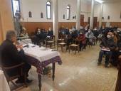 Un'immagine dell'incontro di oggi a San Pietro in Vincoli