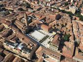La Cattedrale di Cesena, dall'alto. Foto Giuseppe Mariggiò