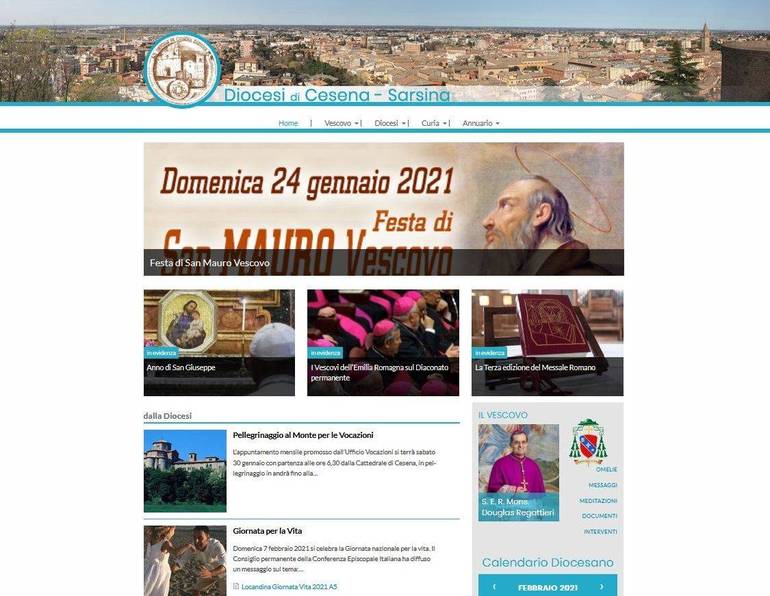 La diocesi di Cesena-Sarsina rinnova la presenza online