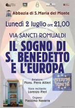La rassegna “Via sancti romualdi” fa tappa a Cesena per una riflessione su San Benedetto e l’Europa 