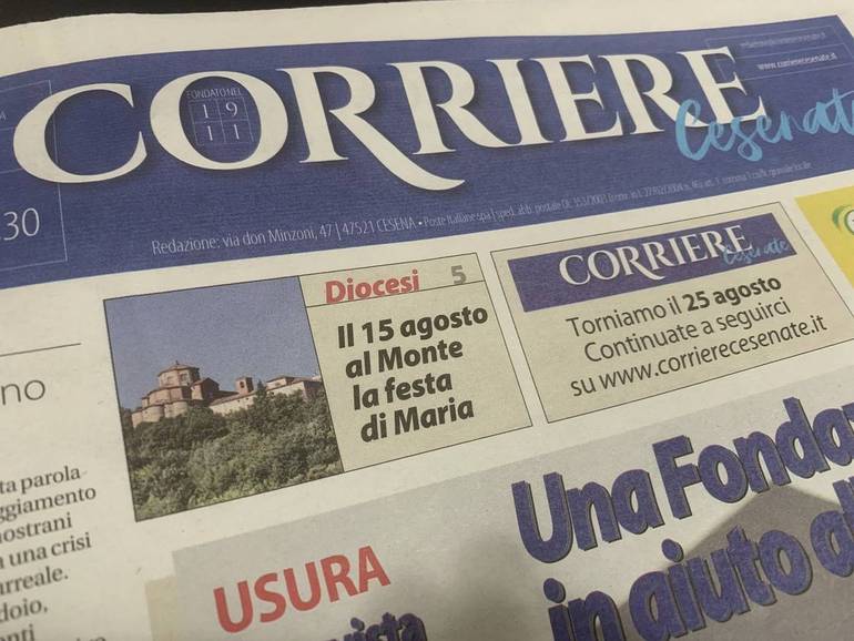 Oggi il Corriere Cesenate compie 111 anni
