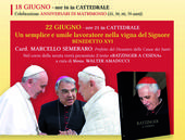 Papa Benedetto XVI, a Cesena il ricordo del cardinale Marcello Semeraro