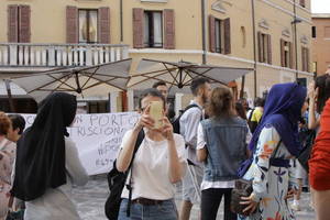 Cesena non ha paura - Manifestazione in piazza Amendola - Foto Urbano (03)