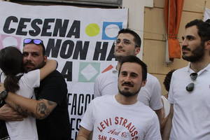Cesena non ha paura - Manifestazione in piazza Amendola - Foto Urbano (11)