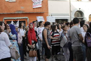 Cesena non ha paura - Manifestazione in piazza Amendola - Foto Urbano (14)
