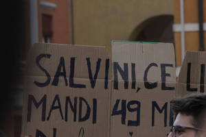 Cesena non ha paura - Manifestazione in piazza Amendola - Foto Urbano (21)