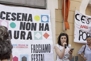 Cesena non ha paura - Manifestazione in piazza Amendola - Foto Urbano (32)