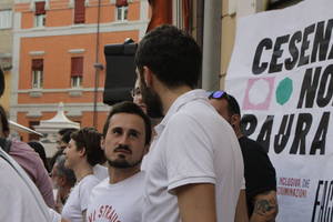Cesena non ha paura - Manifestazione in piazza Amendola - Foto Urbano (38)