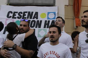 Cesena non ha paura - Manifestazione in piazza Amendola - Foto Urbano (39)