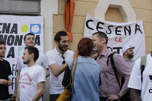 Cesena non ha paura - Manifestazione in piazza Amendola - Foto Urbano (43)