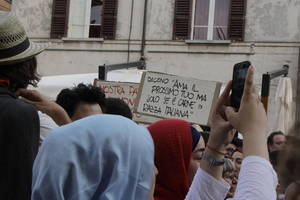 Cesena non ha paura - Manifestazione in piazza Amendola - Foto Urbano (47)
