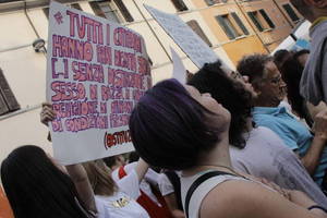 Cesena non ha paura - Manifestazione in piazza Amendola - Foto Urbano (50)